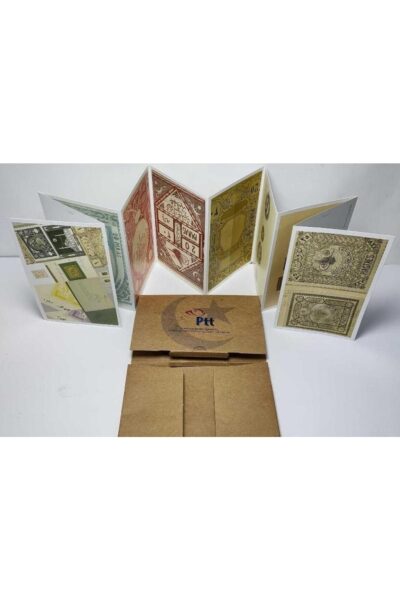 Ptt Üretimi Osmanlı 10 Farklı Pul Temalı Kartpostal