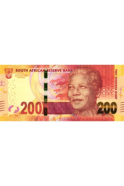 Güney Afrika 2013 Yılı 200 Rand Yabancı Kağıt Para Çil ( UNC ) Koleksiyon Para