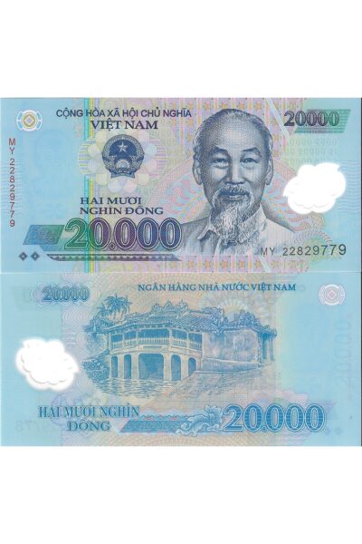 Vietnam 2020 Yılı Polimer 20.000 Dong Yabancı Kağıt Para Çil (Unc) Koleksiyon Para